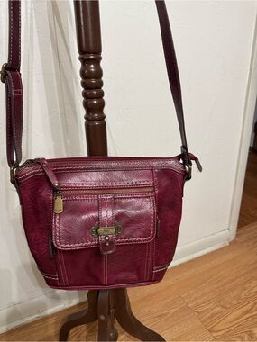 BOC Maroon Women's Crossbody Bag - Classic Leather-Style Shoulder Bag